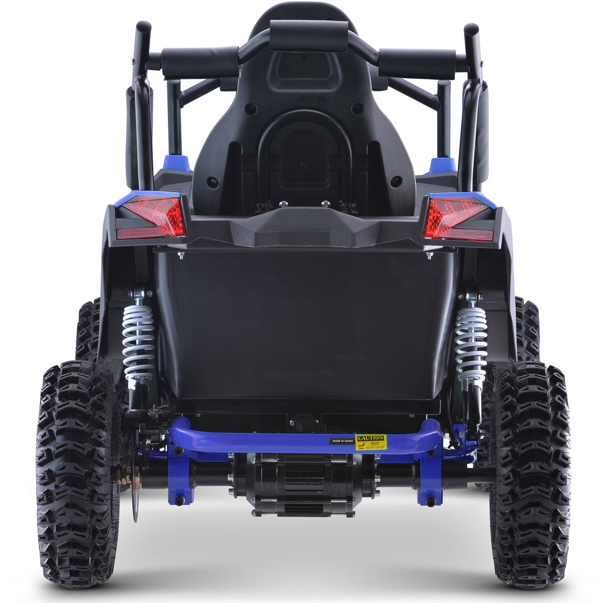 MotoTec Raider Kids UTV 48V 1200W Full Suspension Blue - view 3