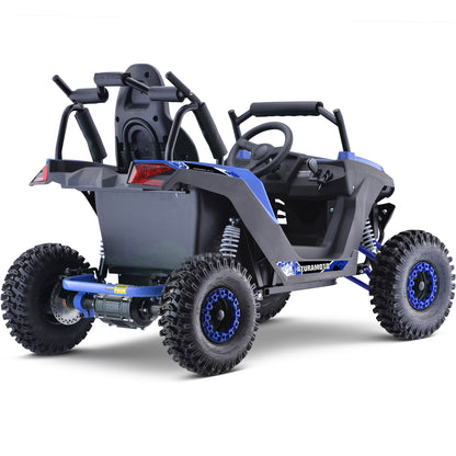 MotoTec Raider Kids UTV 48V 1200W Full Suspension Blue - view 5