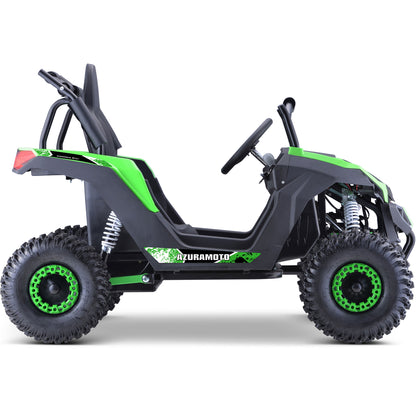MotoTec Raider Kids UTV 48V 1200W Full Suspension Green - view 4