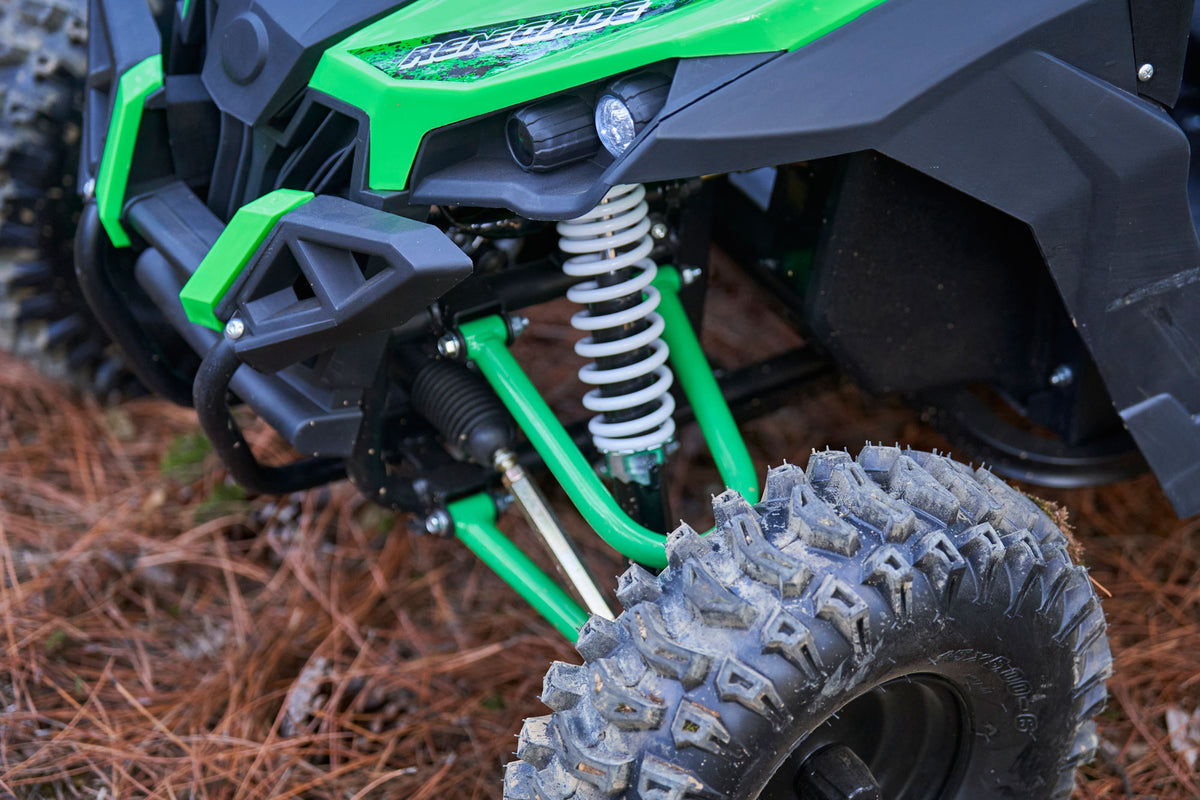 MotoTec Raider Kids UTV 48V 1200W Full Suspension Green - view 9