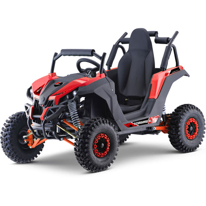 MotoTec Raider Kids UTV 48V 1200W Full Suspension Red