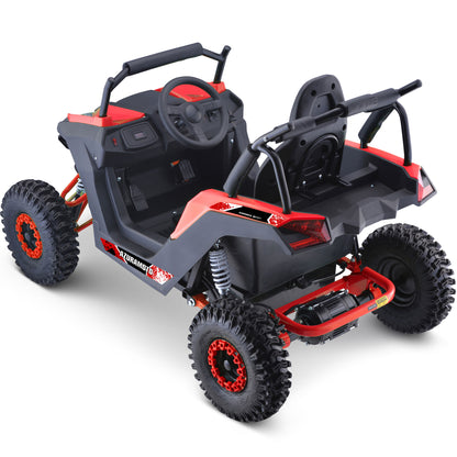 MotoTec Raider Kids UTV 48V 1200W Full Suspension Red - view 2