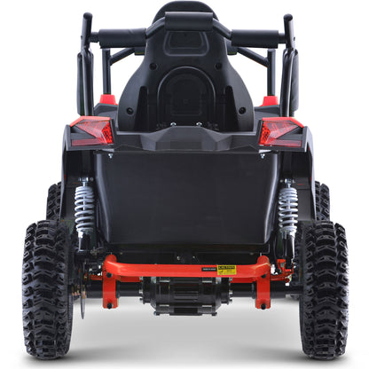 MotoTec Raider Kids UTV 48V 1200W Full Suspension Red - view 3