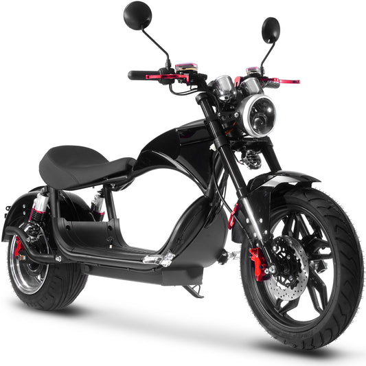 MotoTec Raven 60V 30Ah 2500W Lithium Electric Scooter Black - view 2