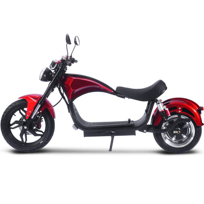 MotoTec Raven 60V 30Ah 2500W Lithium Electric Scooter Red - view 3