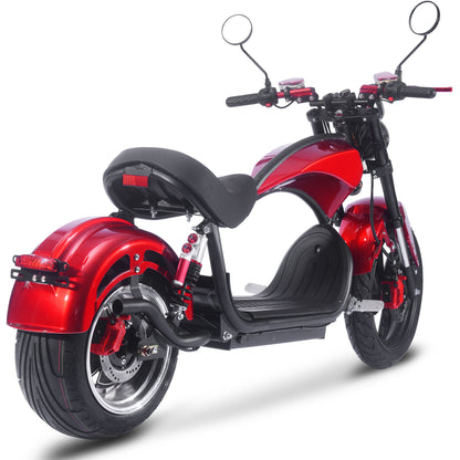 MotoTec Raven 60V 30Ah 2500W Lithium Electric Scooter Red - view 4