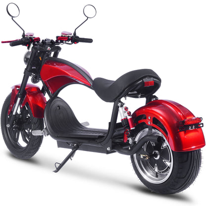 MotoTec Raven 60V 30Ah 2500W Lithium Electric Scooter Red - view 5