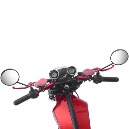 MotoTec Raven 60V 30Ah 2500W Lithium Electric Scooter Red - view 6