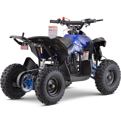 MotoTec Renegade 40cc 4-Stroke Kids Gas ATV Blue - view 3