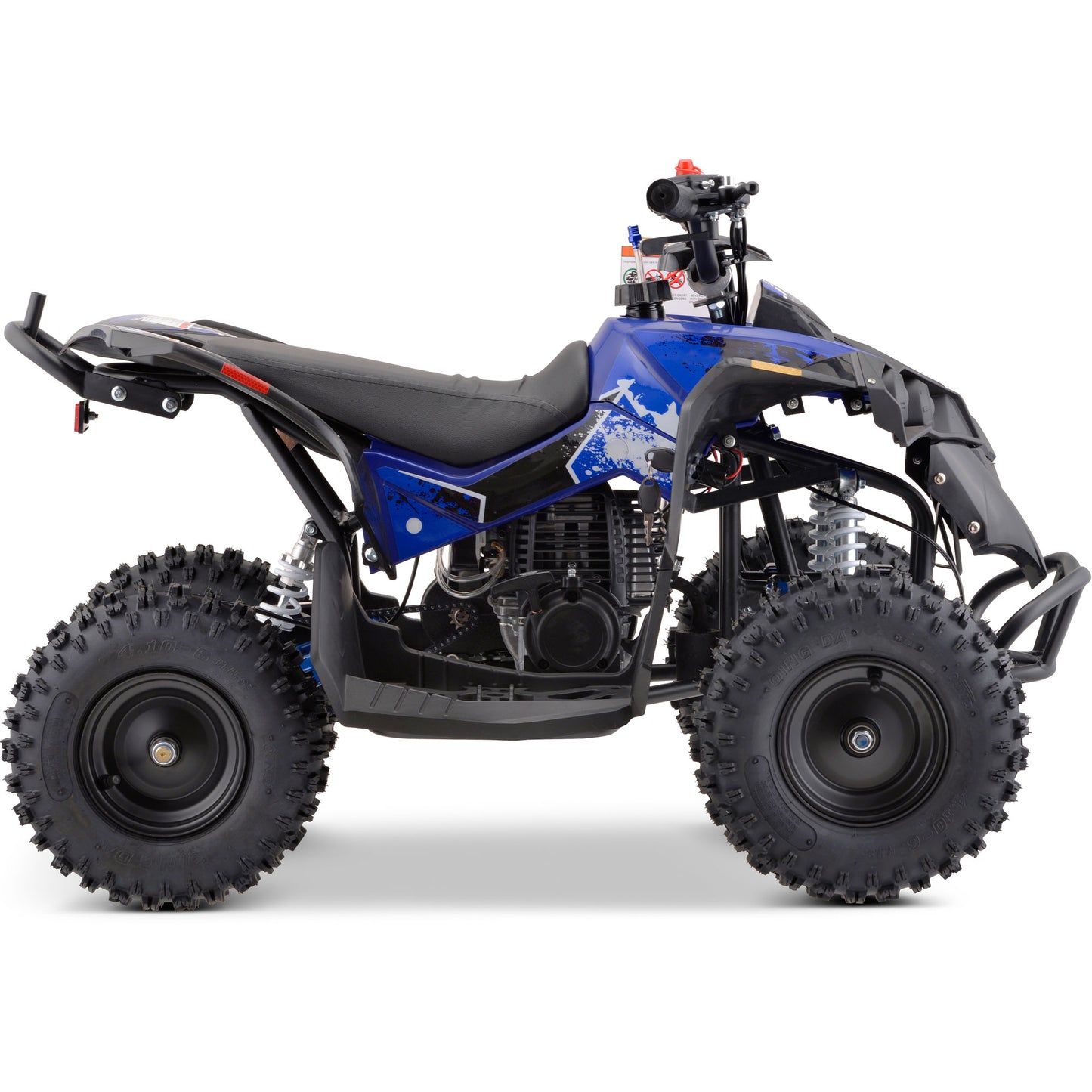 MotoTec Renegade 40cc 4-Stroke Kids Gas ATV Blue - view 4