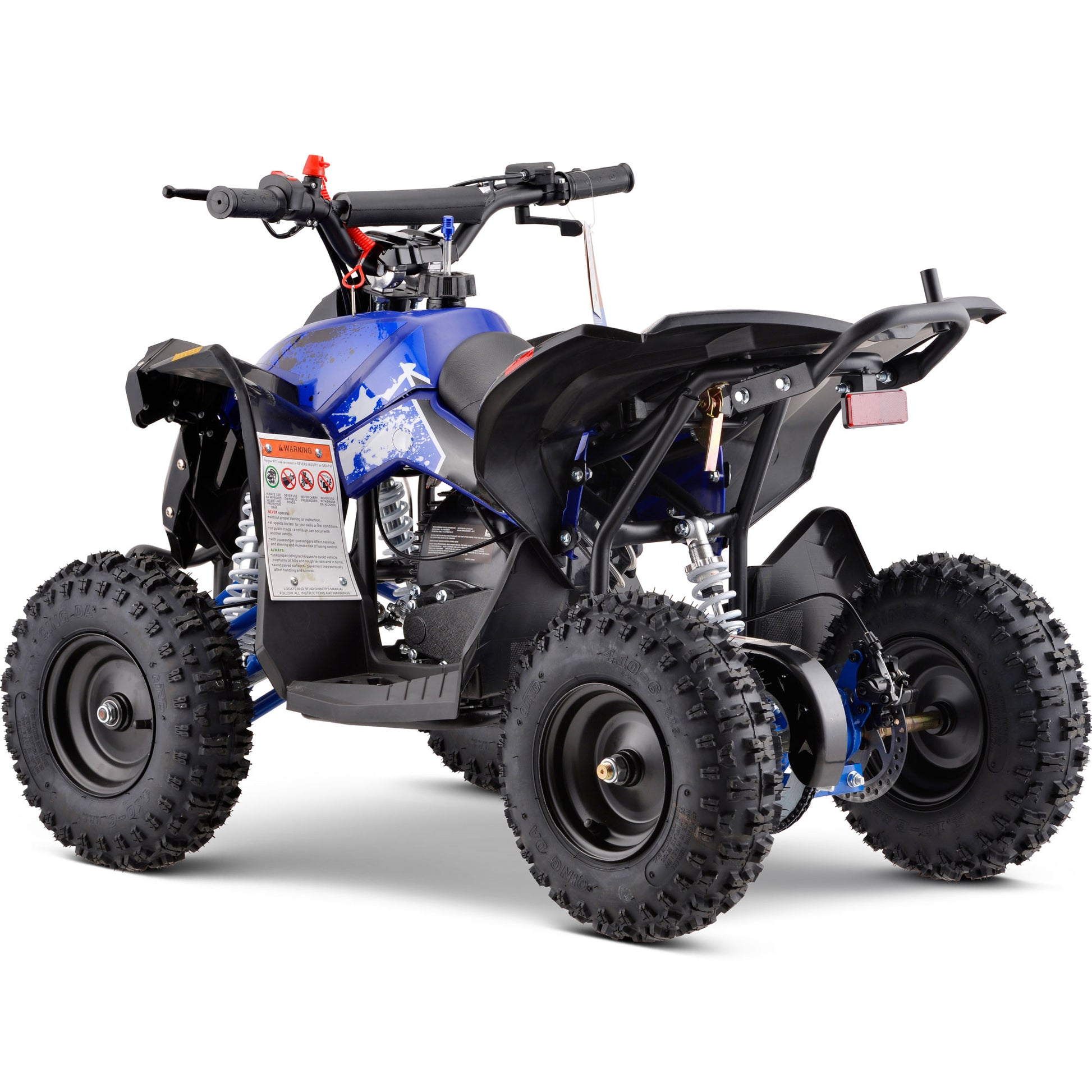 MotoTec Renegade 40cc 4-Stroke Kids Gas ATV Blue - view 7