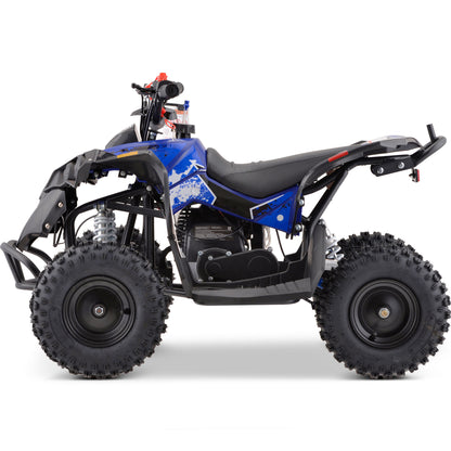 MotoTec Renegade 40cc 4-Stroke Kids Gas ATV Blue - view 8