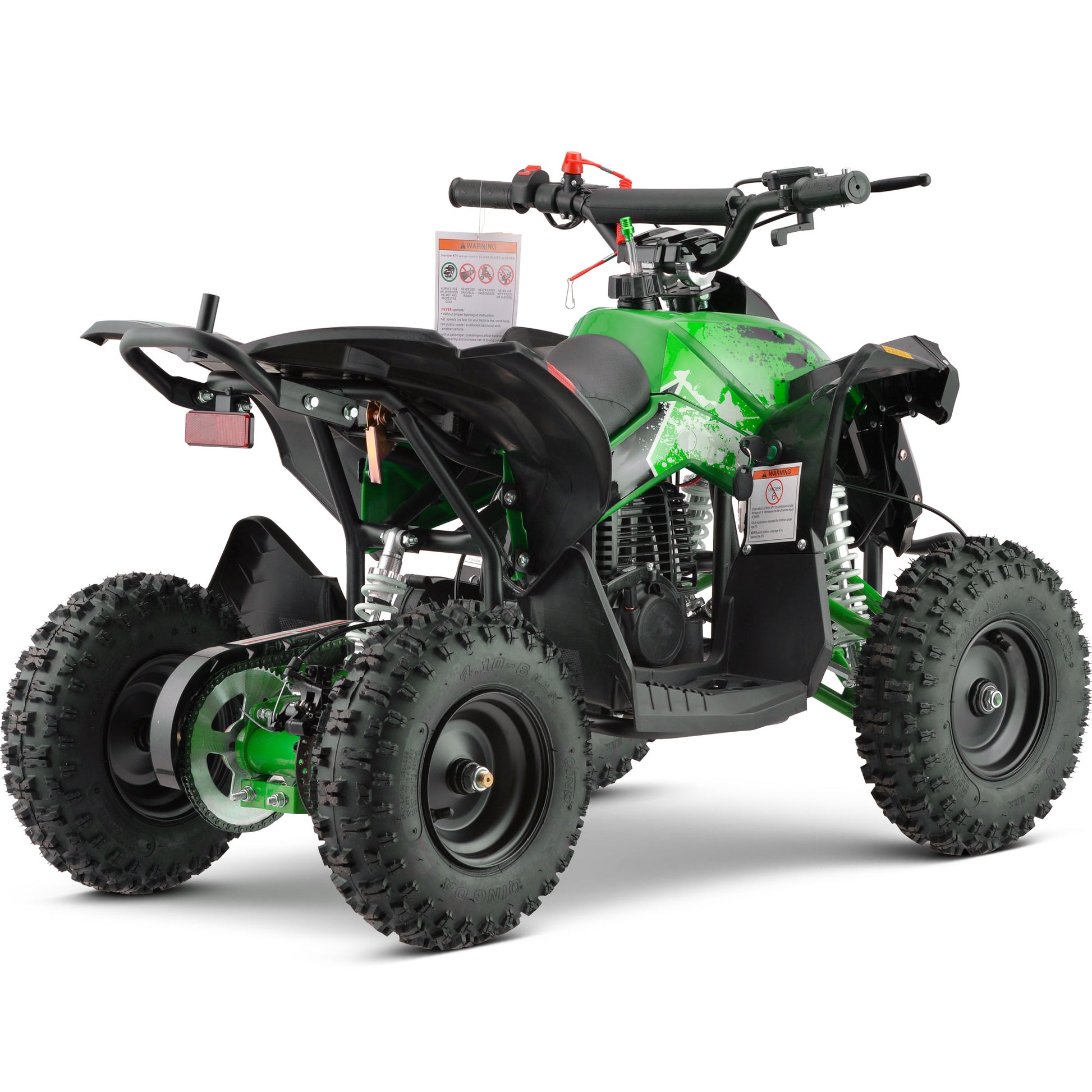 MotoTec Renegade 40cc 4-Stroke Kids Gas ATV Green - view 3
