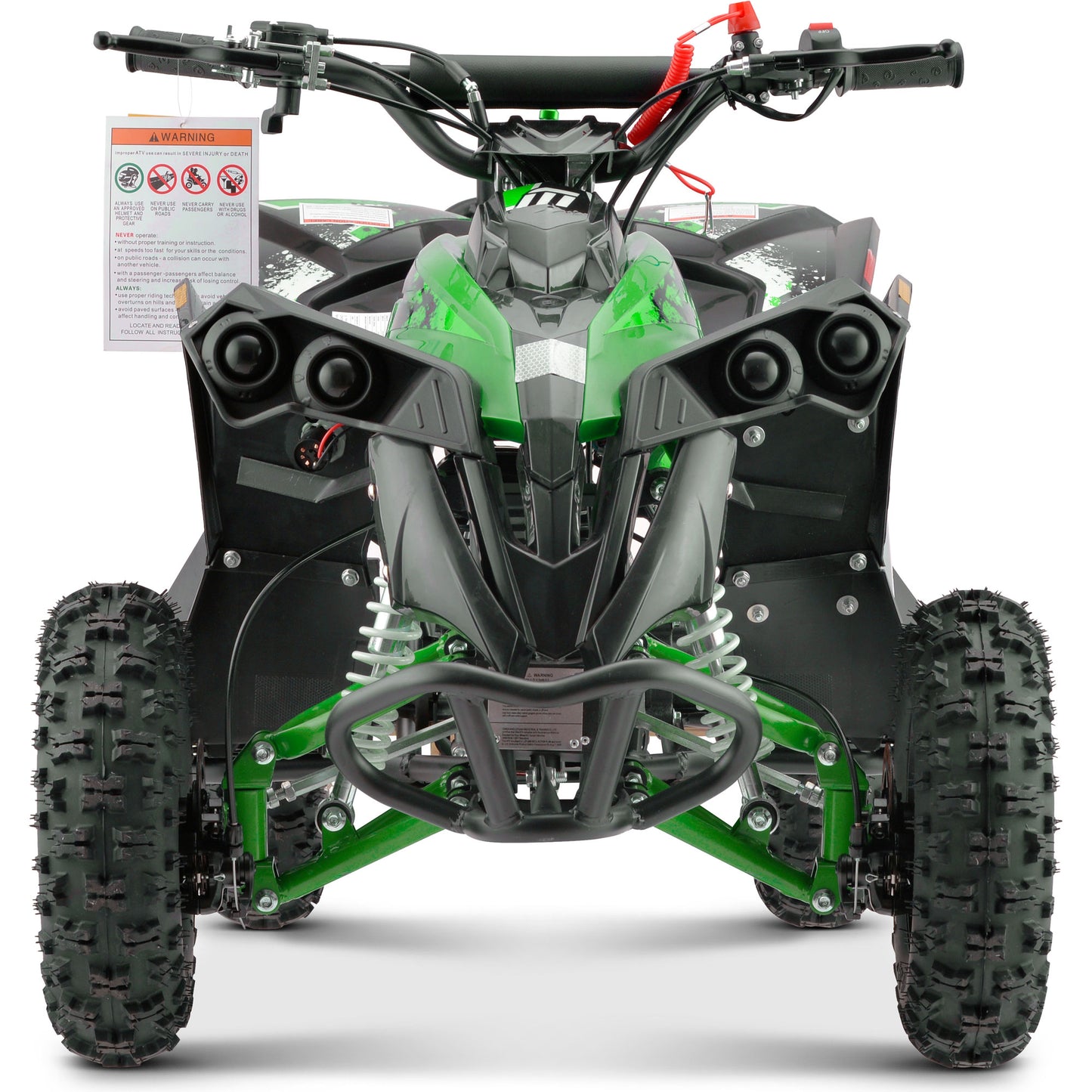 MotoTec Renegade 40cc 4-Stroke Kids Gas ATV Green - view 6