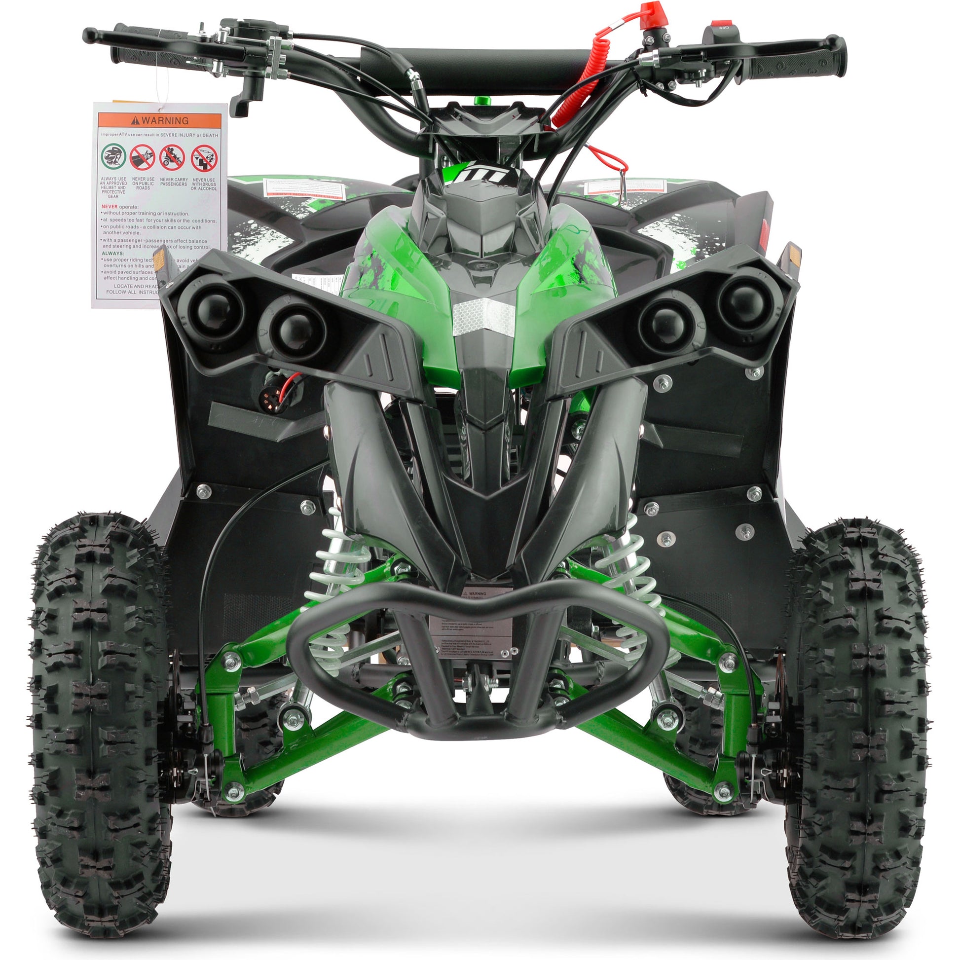 MotoTec Renegade 40cc 4-Stroke Kids Gas ATV Green - view 6