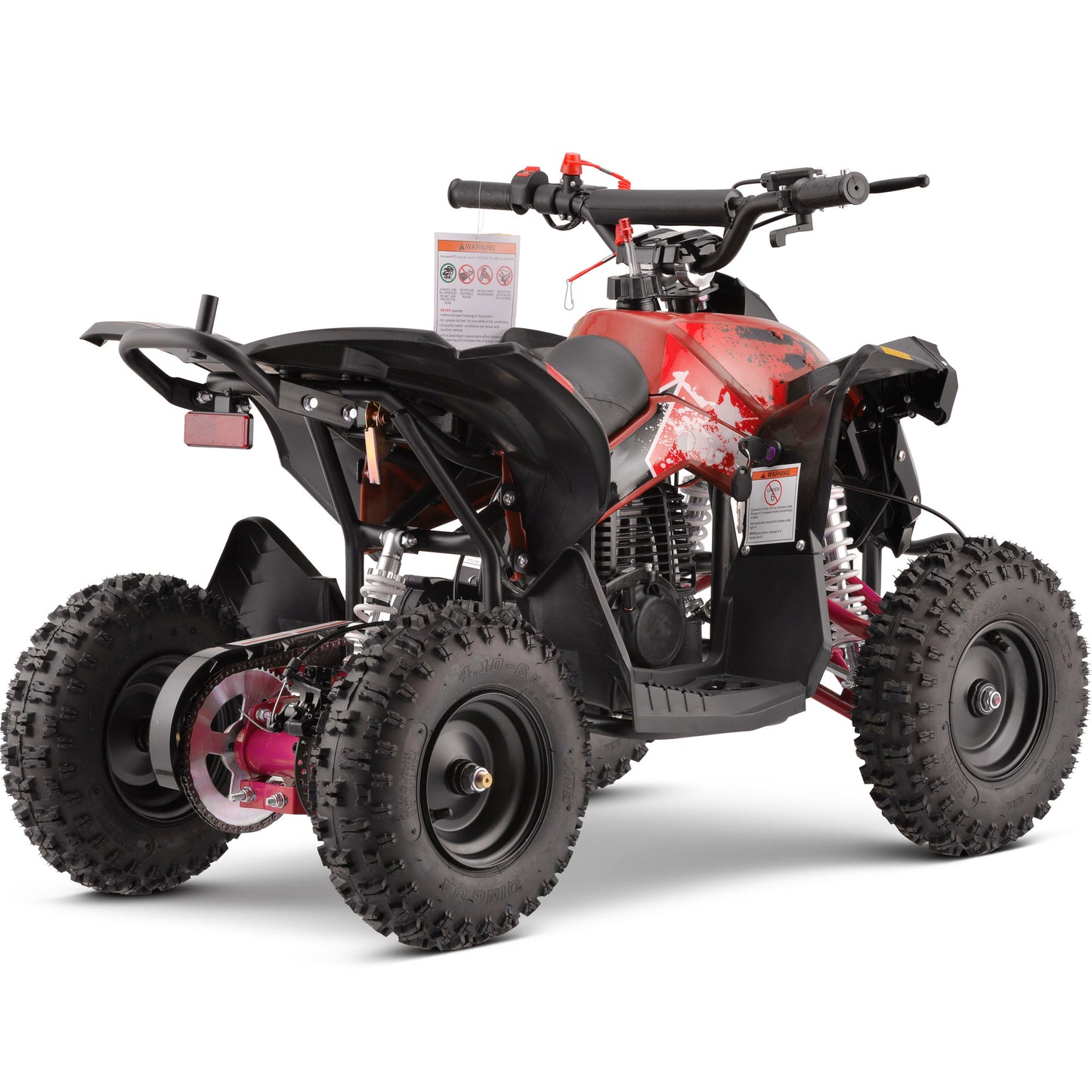 MotoTec Renegade 40cc 4-Stroke Kids Gas ATV Red - view 3