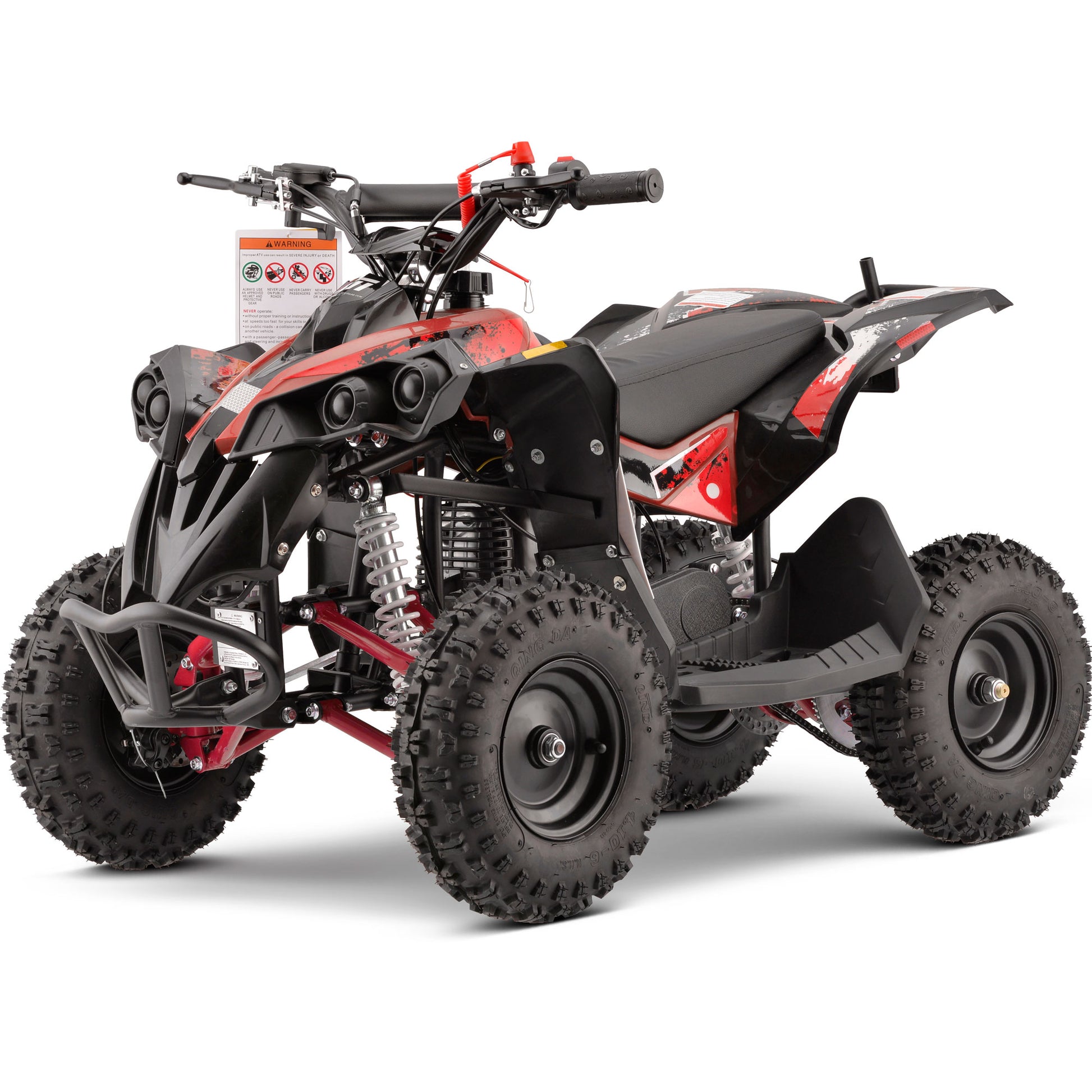 MotoTec Renegade 40cc 4-Stroke Kids Gas ATV Red - view 5