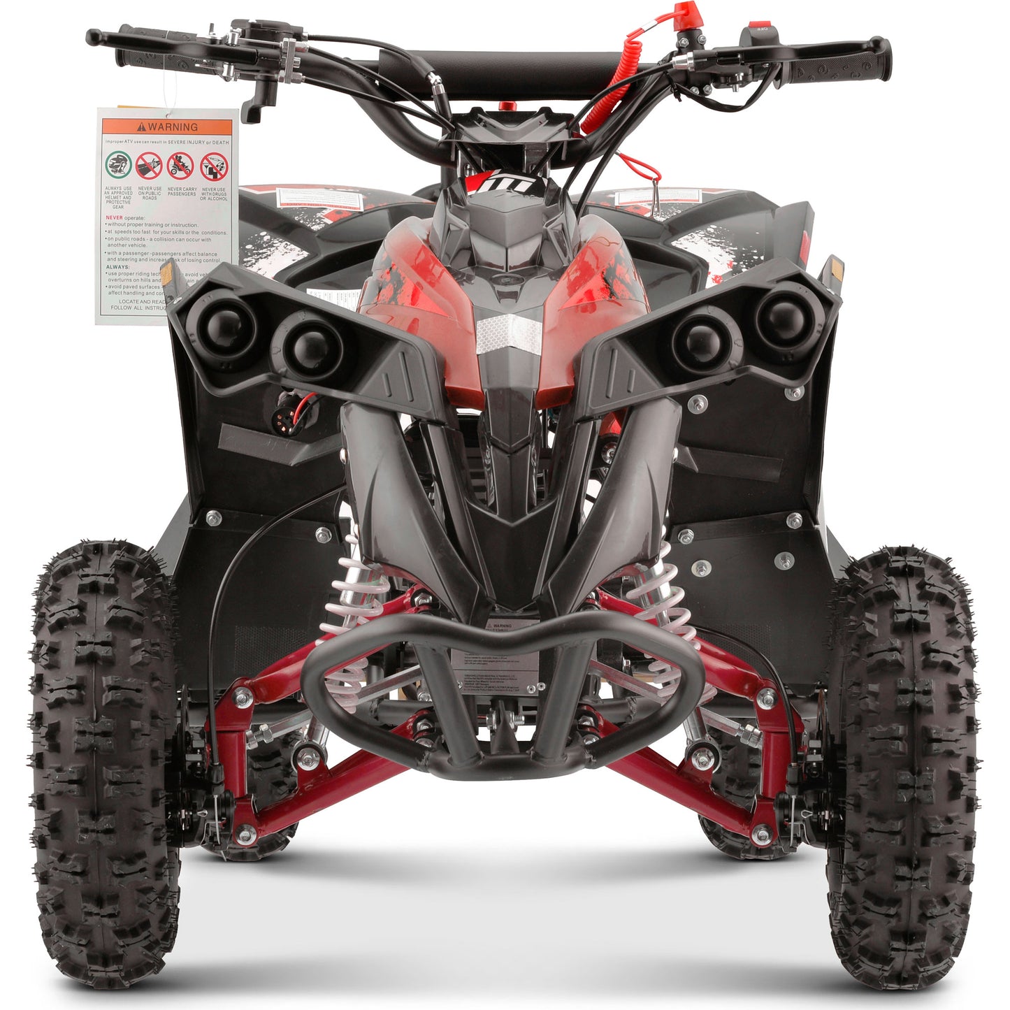 MotoTec Renegade 40cc 4-Stroke Kids Gas ATV Red - view 6