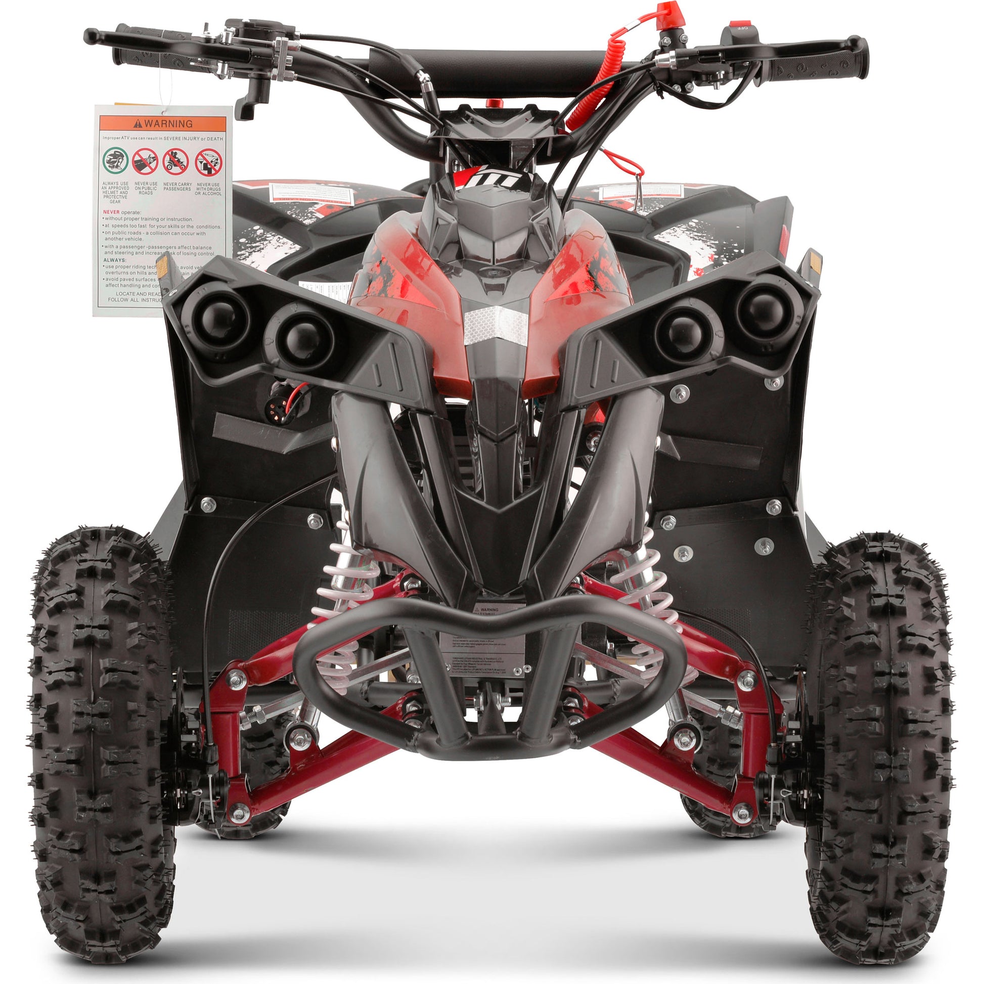 MotoTec Renegade 40cc 4-Stroke Kids Gas ATV Red - view 6