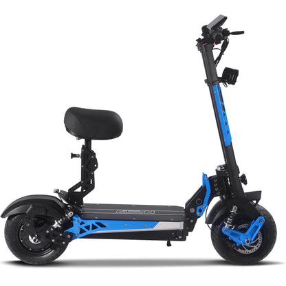 MotoTec Switchblade 60V 4000W Lithium Electric Scooter Blue - view 3