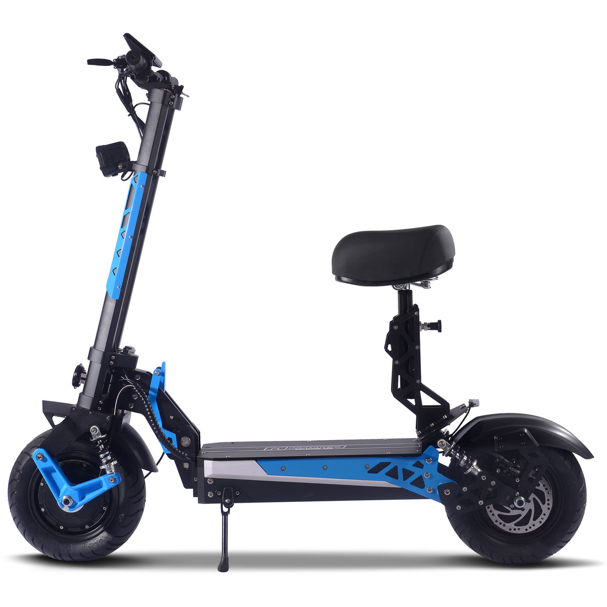 MotoTec Switchblade 60V 4000W Lithium Electric Scooter Blue - view 4