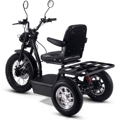MotoTec Electric Trike 60V 1800W Black - view 3
