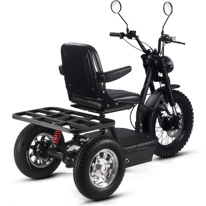 MotoTec Electric Trike 60V 1800W Black - view 4