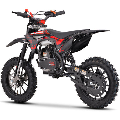 MotoTec Thunder 50cc 2-Stroke Kids Gas Dirt Bike Red - view 3