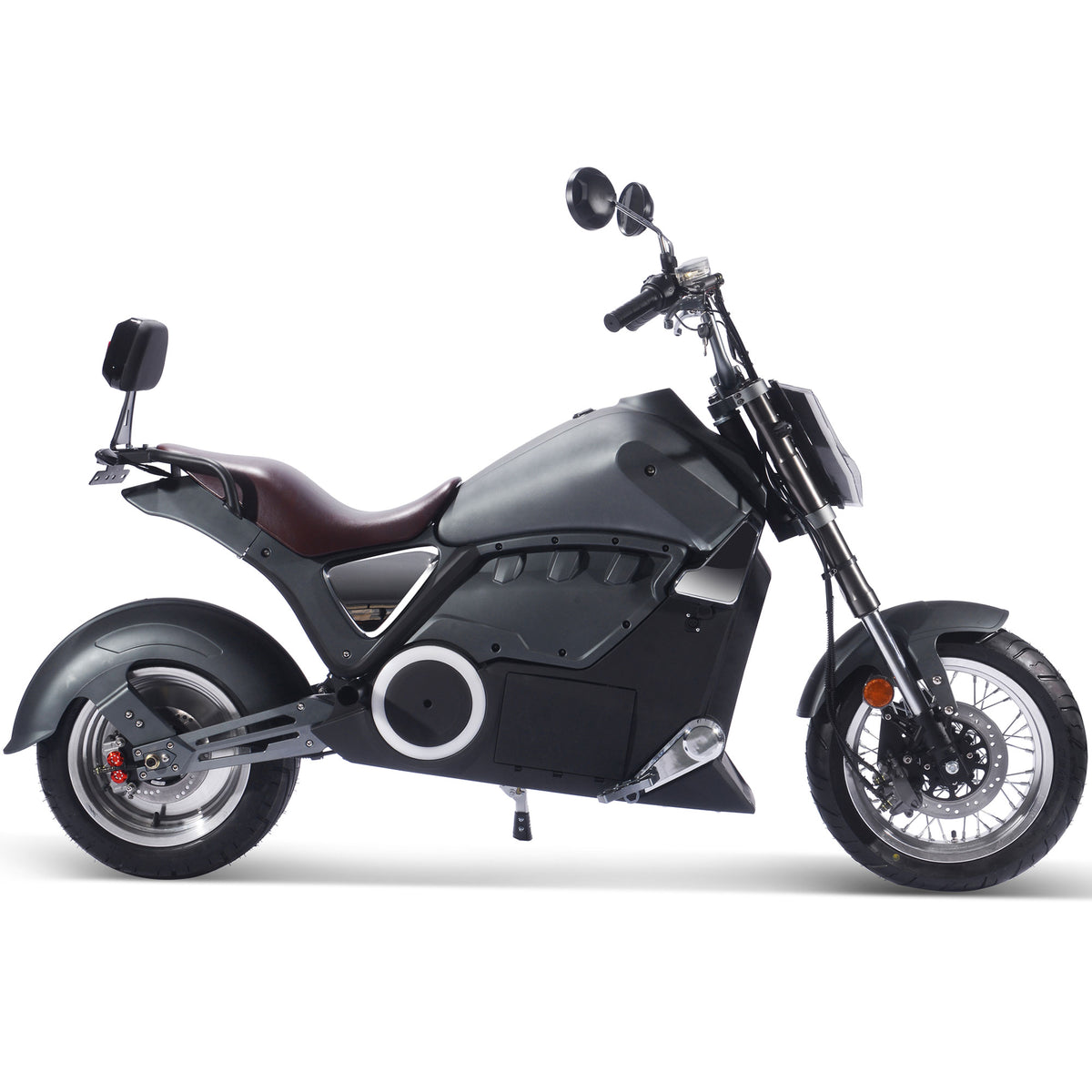 MotoTec Typhoon 72V 30Ah 3000W Lithium Electric Scooter Gray - view 3