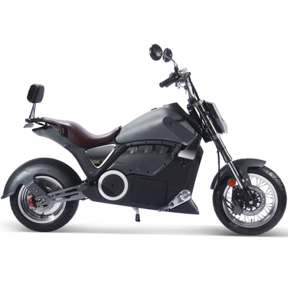 MotoTec Typhoon 72V 30Ah 3000W Lithium Electric Scooter Gray - view 3