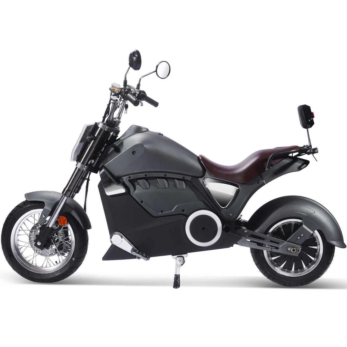 MotoTec Typhoon 72V 30Ah 3000W Lithium Electric Scooter Gray - view 5