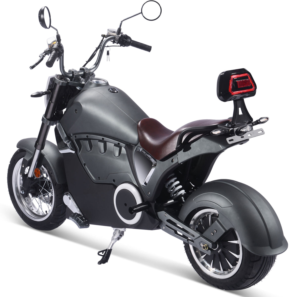 MotoTec Typhoon 72V 30Ah 3000W Lithium Electric Scooter Gray - view 6