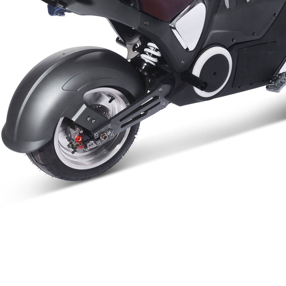 MotoTec Typhoon 72V 30Ah 3000W Lithium Electric Scooter Gray - view 7