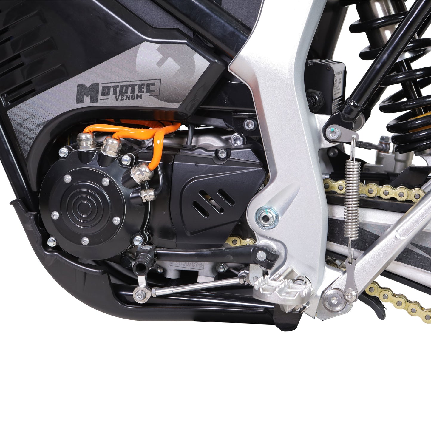 MotoTec Venom 72v 12000w Electric Dirt Bike Black