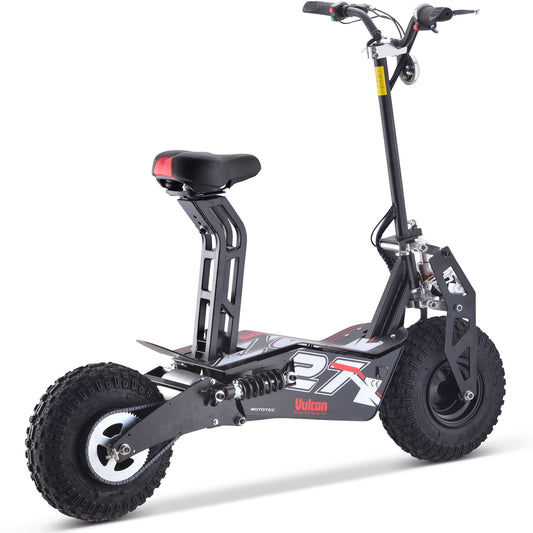 MotoTec Vulcan 48V 1600W Electric Scooter Black - view 2