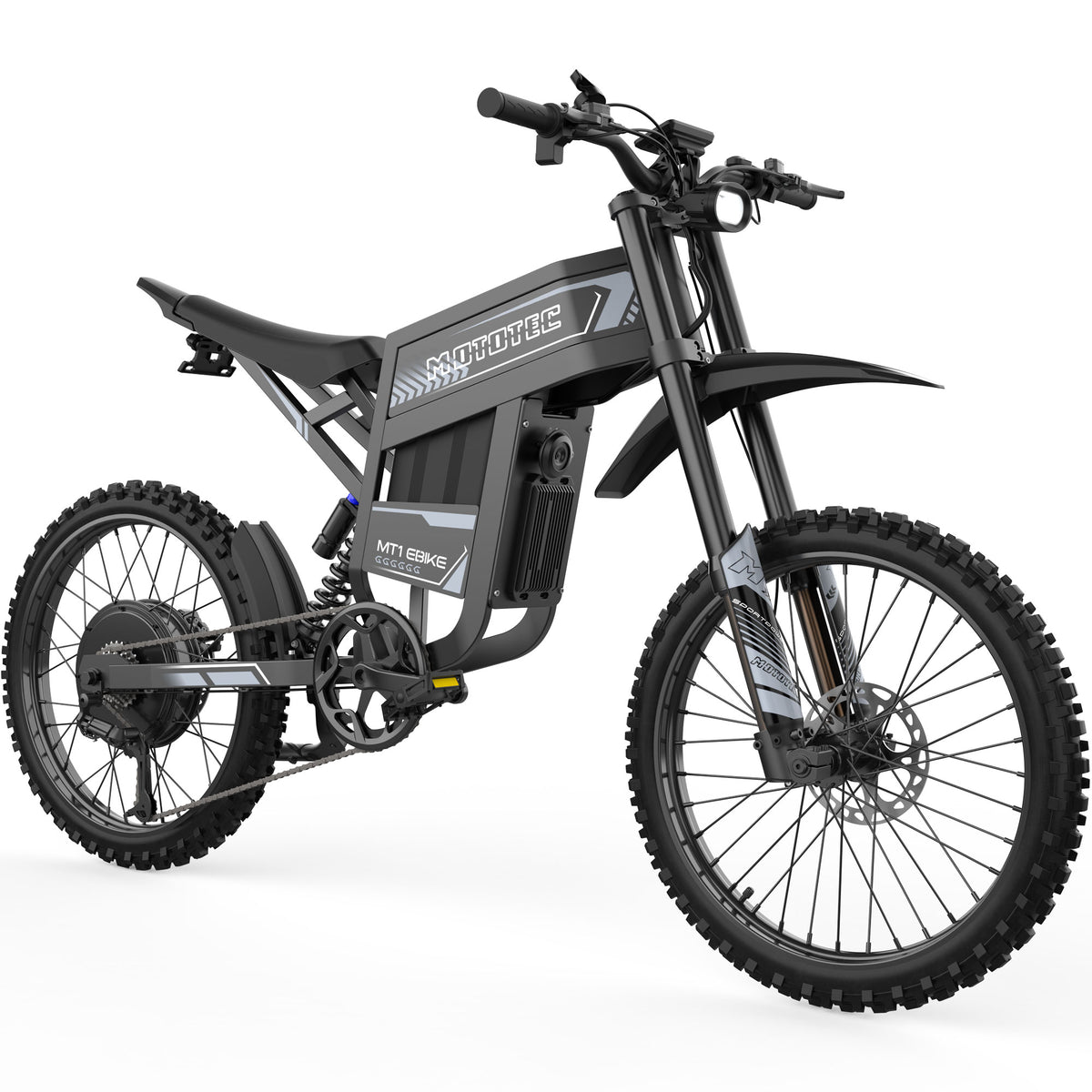 MotoTec MT1 Pro E-Bike 60V 6000W Grey - view 5