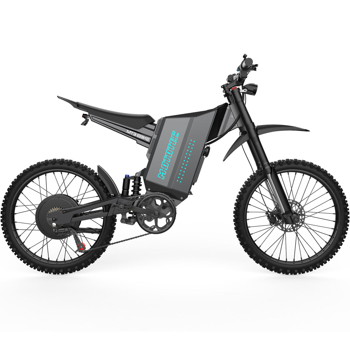 MotoTec MT3 Pro E-Bike 72V 8000W Grey - view 3