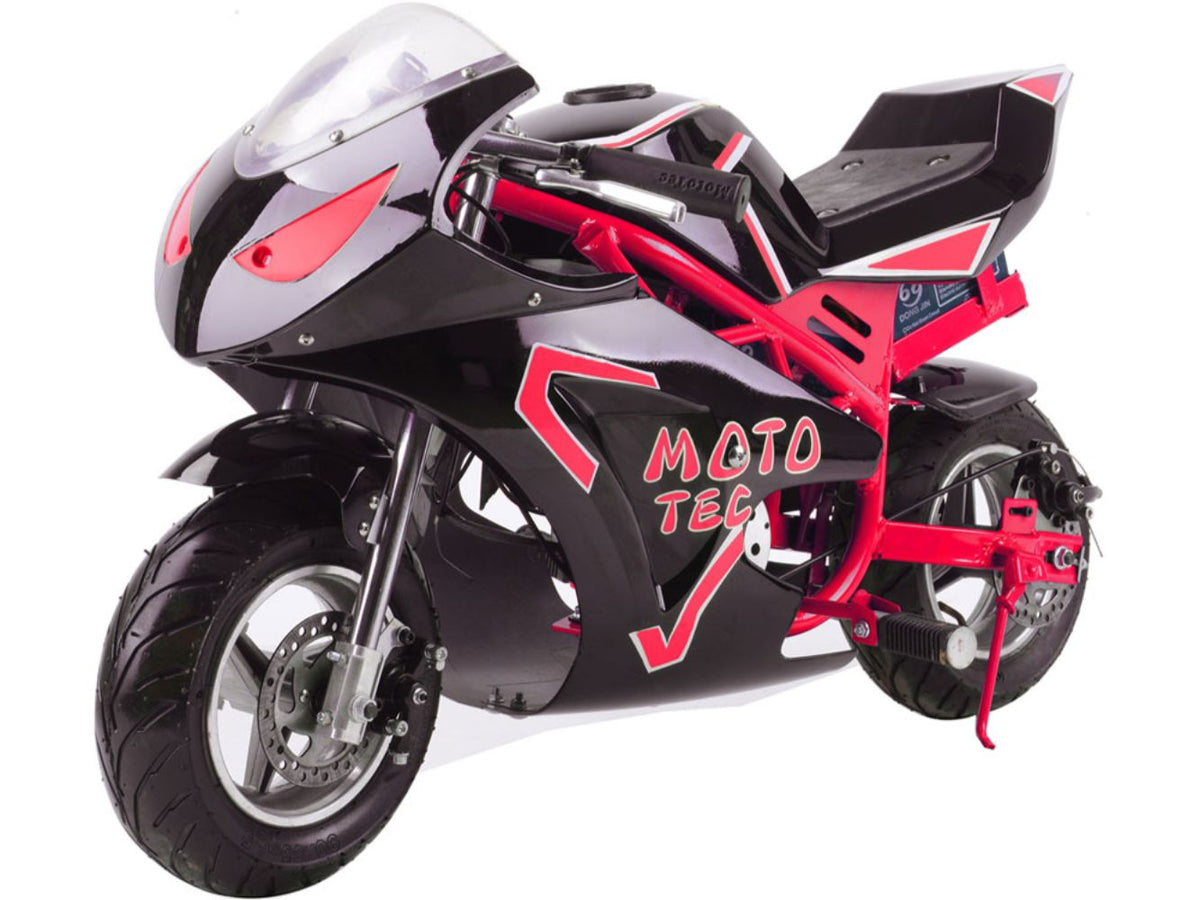 MotoTec 36V 500W Electric Pocket Bike GT Red - view 4