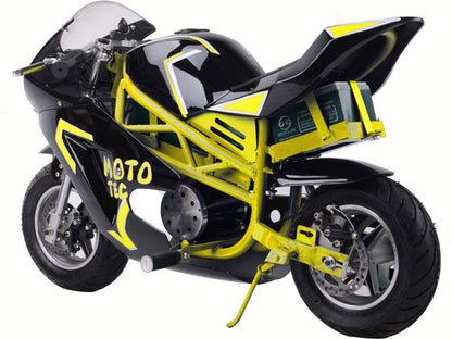 MotoTec 36V 500W Electric Pocket Bike GT Yellow - view 2
