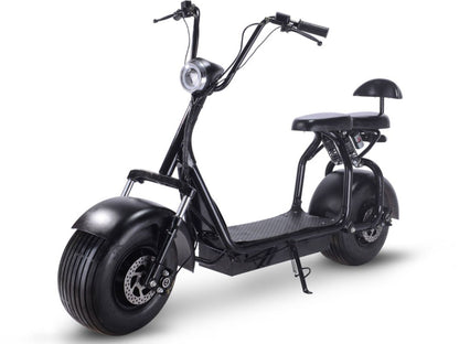 MotoTec Knockout 60V 1000W Electric Scooter Black - view 2
