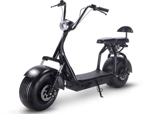 MotoTec Knockout 60V 1000W Electric Scooter Black - view 2