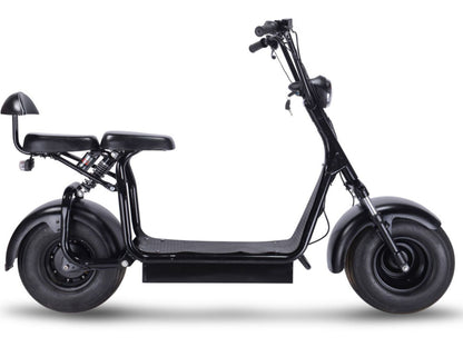 MotoTec Knockout 60V 1000W Electric Scooter Black - view 3