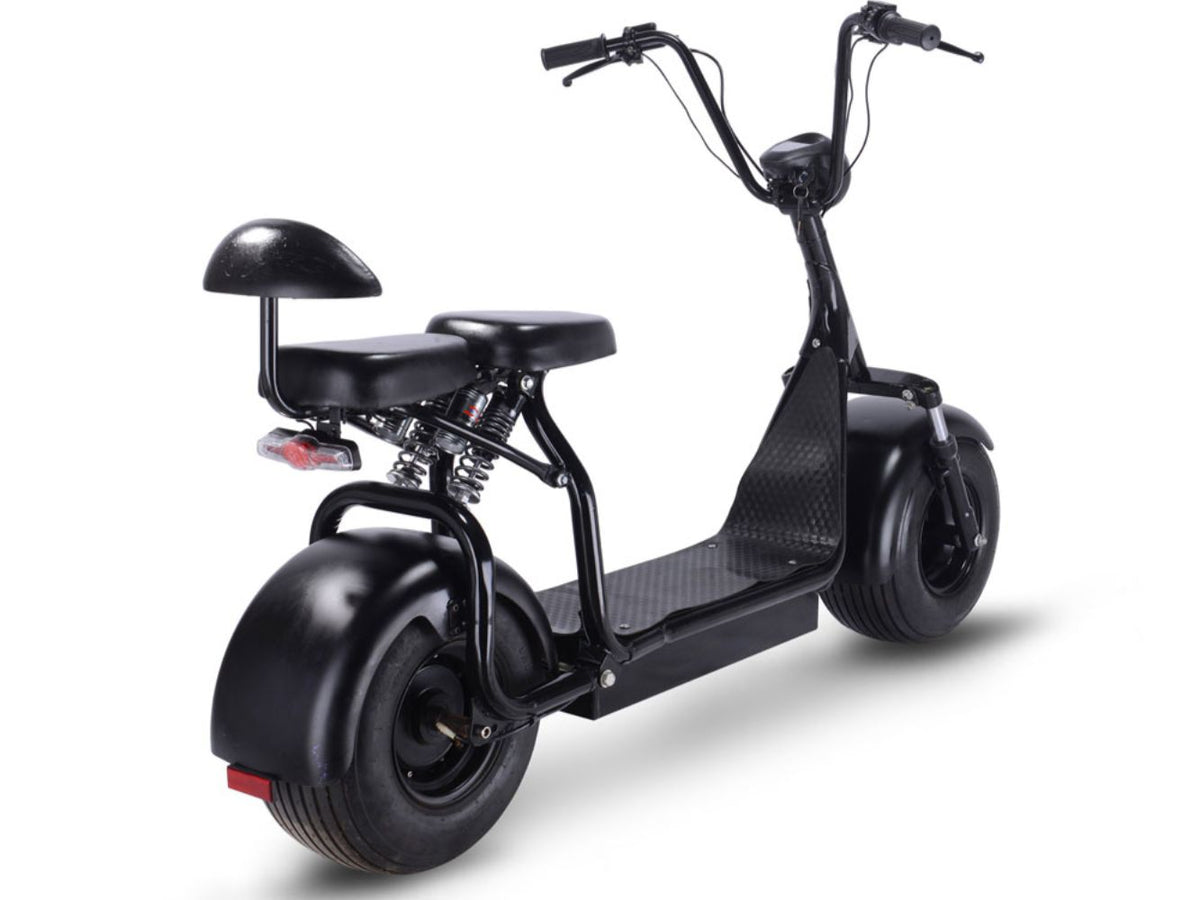 MotoTec Knockout 60V 1000W Electric Scooter Black - view 4
