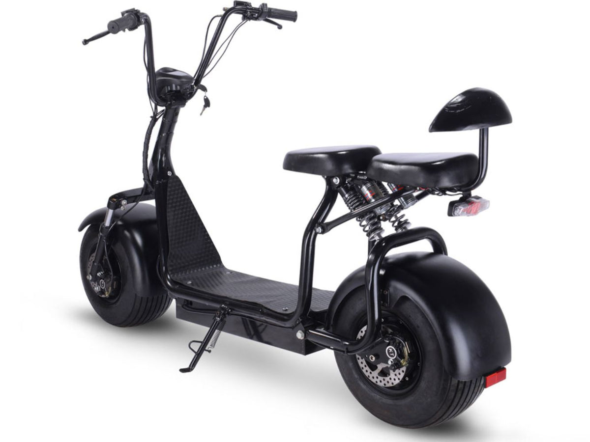 MotoTec Knockout 60V 1000W Electric Scooter Black - view 5