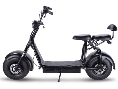 MotoTec Knockout 60V 1000W Electric Scooter Black - view 6