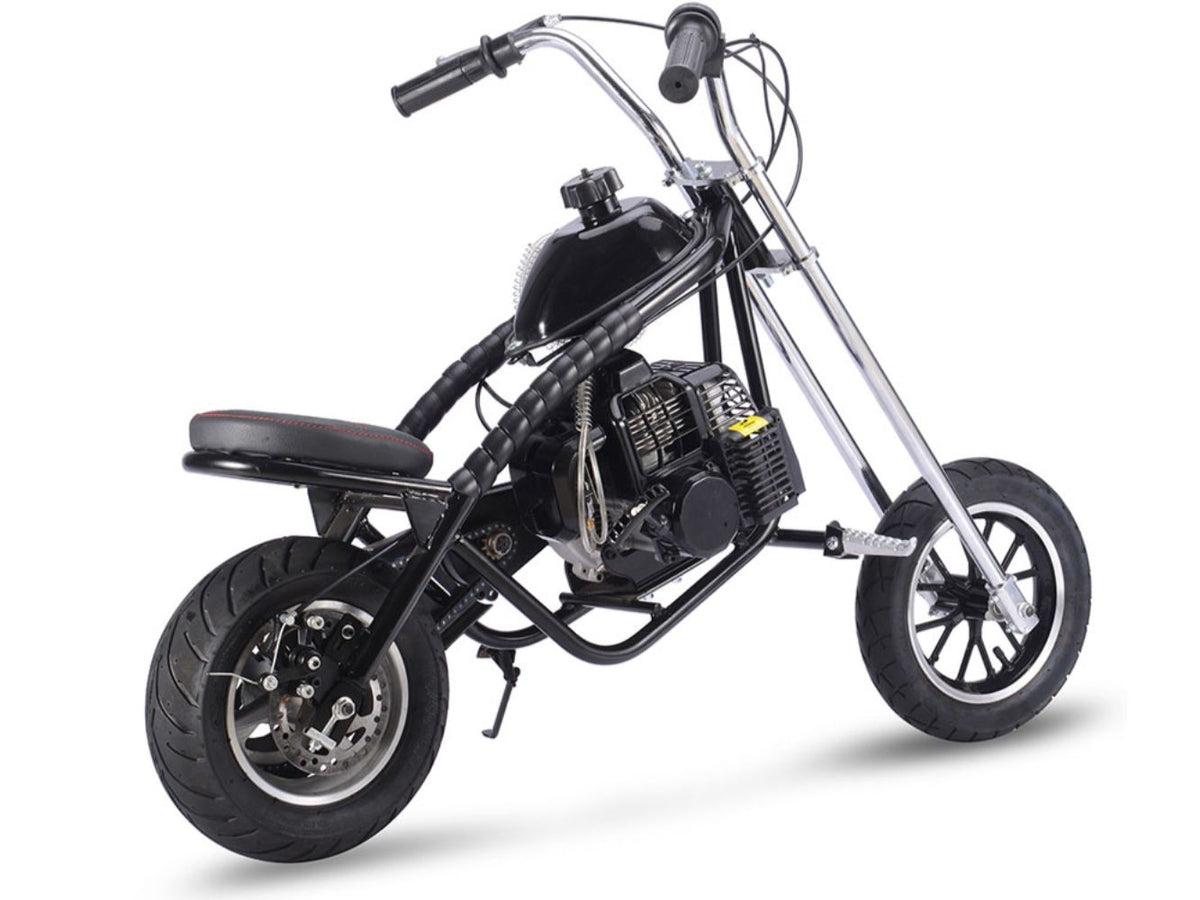 MotoTec 49cc Gas Mini Chopper Black - view 2