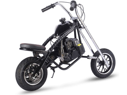 MotoTec 49cc Gas Mini Chopper Black - view 2