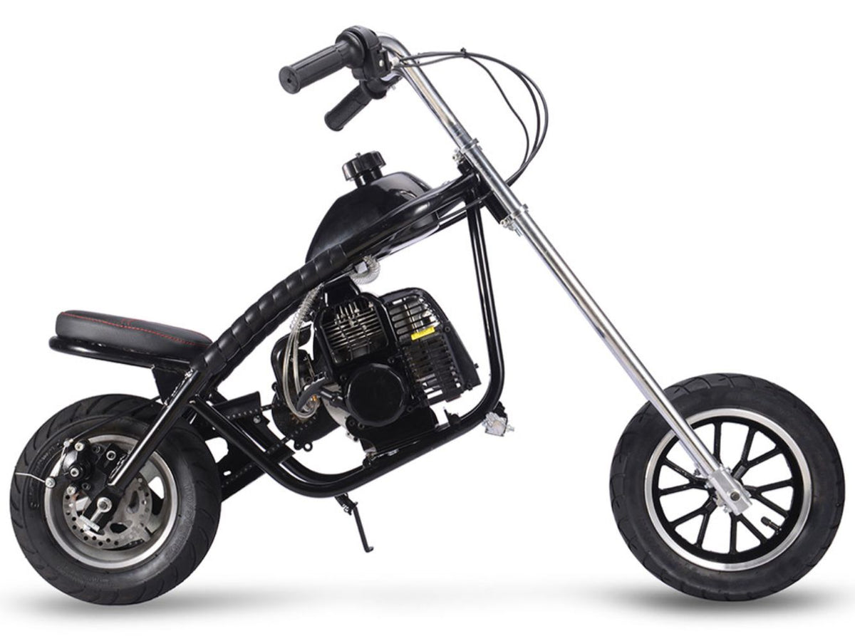 MotoTec 49cc Gas Mini Chopper Black - view 3