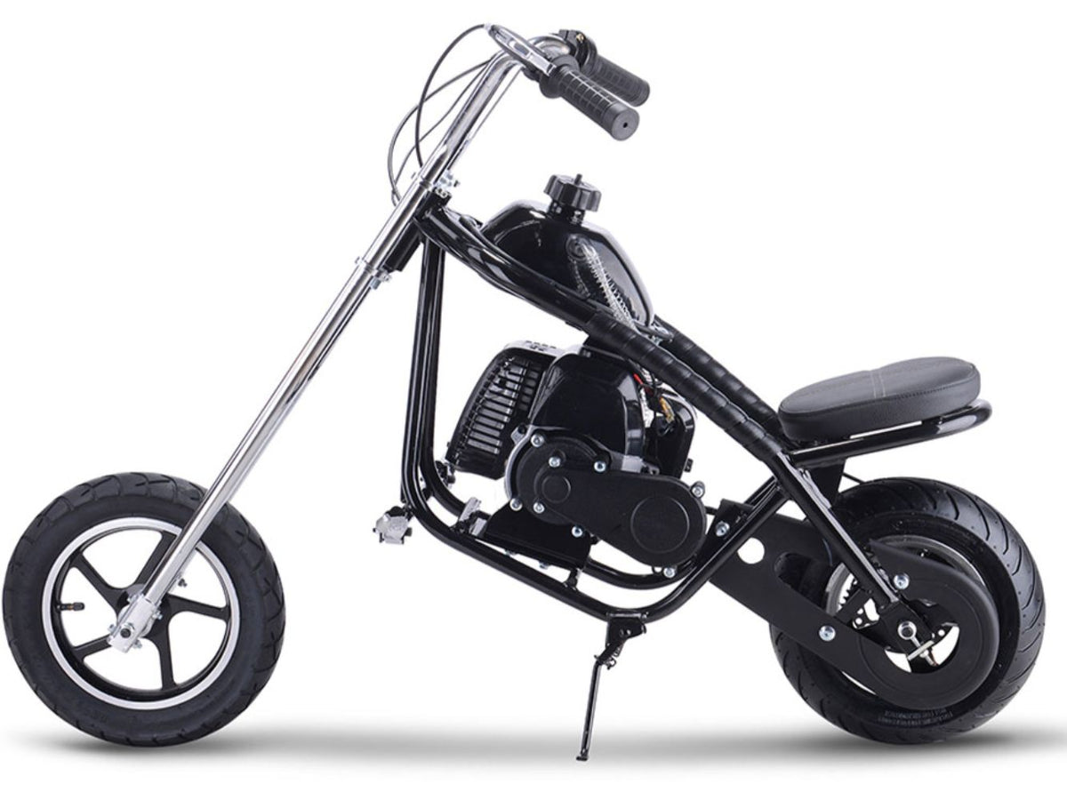 MotoTec 49cc Gas Mini Chopper Black - view 4