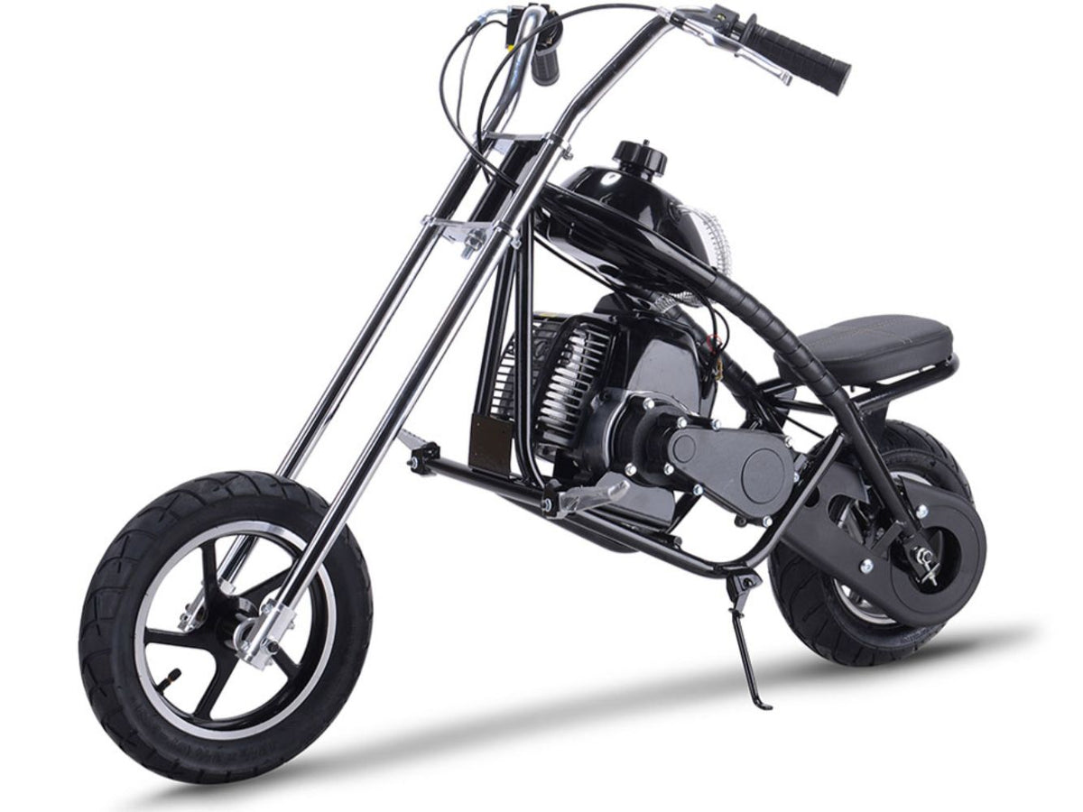 MotoTec 49cc Gas Mini Chopper Black - view 5